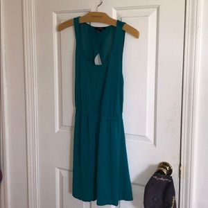 Forever21 Teal sleeveless dress open back